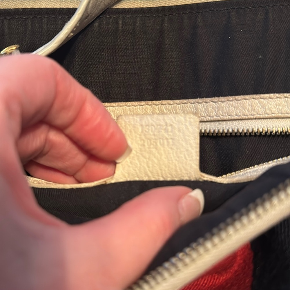 Gucci White Blondie and Sherri Line (Blue & Red) Women's Shoulder Bag - Picture 7 of 8